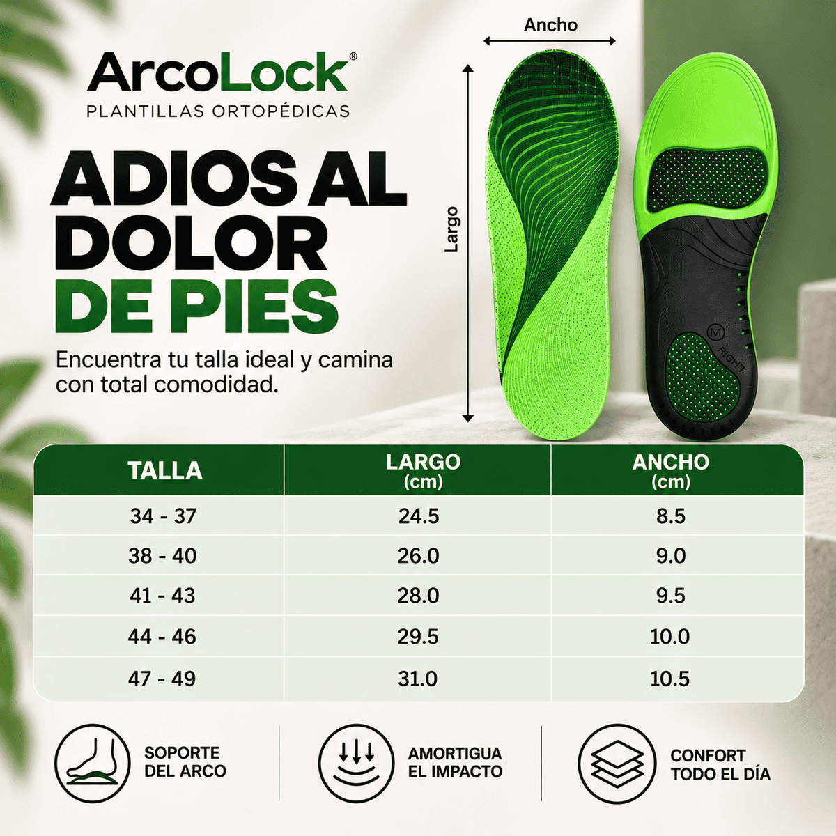 ArcoLock® - Deja de amortiguar el dolor, corrígelo desde la raíz