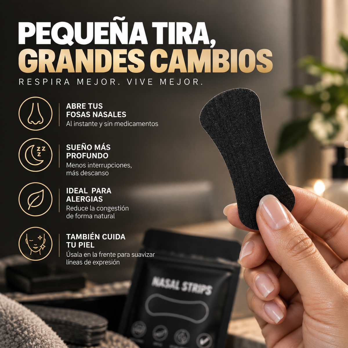 Parche Nasal Pro™ - Tu cansancio de las mañanas no es falta de sueño.
