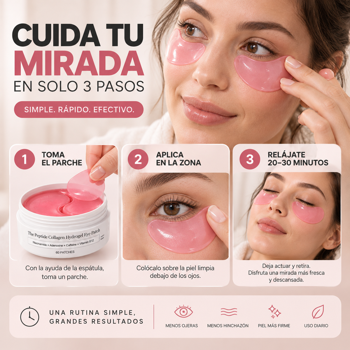 Réveil Skin® - 20 minutos. Sin ojeras. Sin hinchazón. Sin excusas.