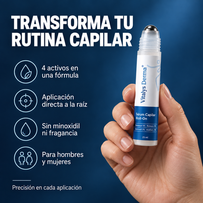 Vitalys Derma® - No es genética. Es que nunca llegó a tu raíz