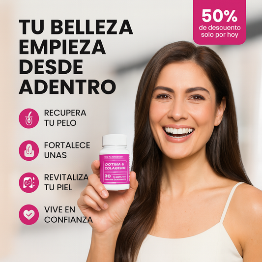 BIOTINA + COLÁGENO 1000MG 60CAPS - SANA TU CUERPO