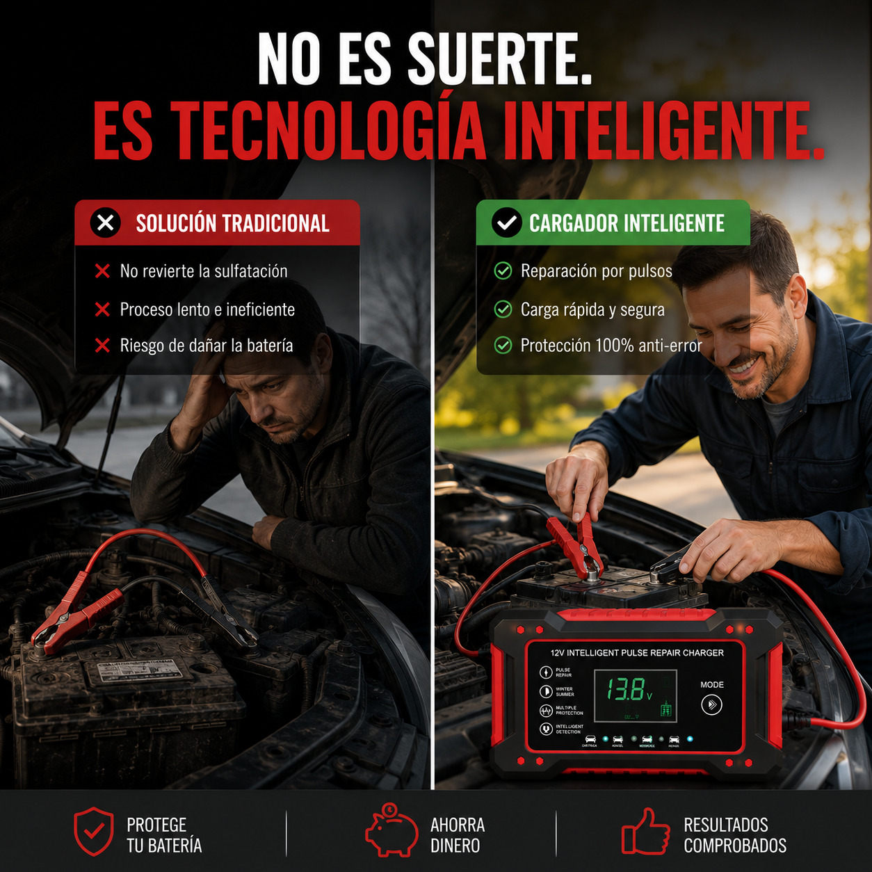 POWEPLUS® - CARGADOR BATERIA