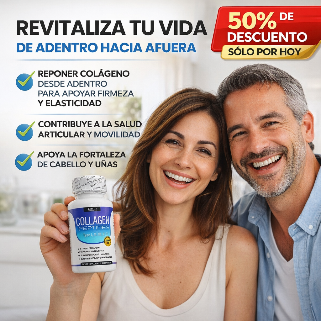 🔥 COLLAGEN PEPTIDES®🔥Vuelve a sentirte joven, firme y sin dolor
