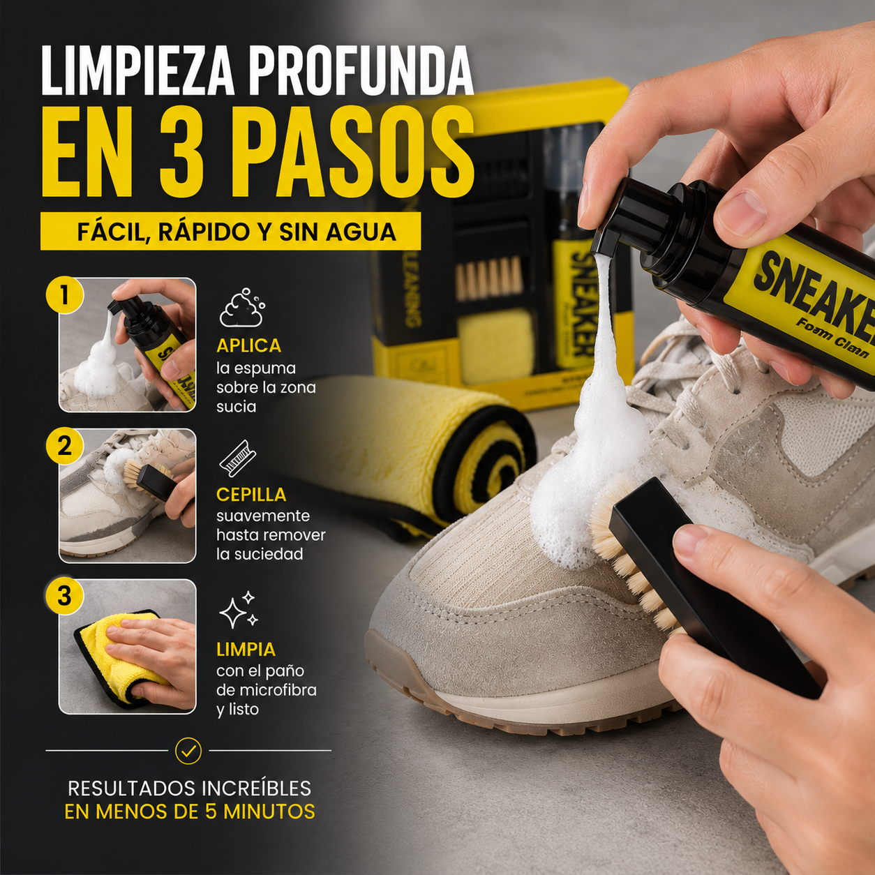 SNEAKER SAVER™- KIT LIMPIADOR DE ZAPATOS Y ZAPATILLAS