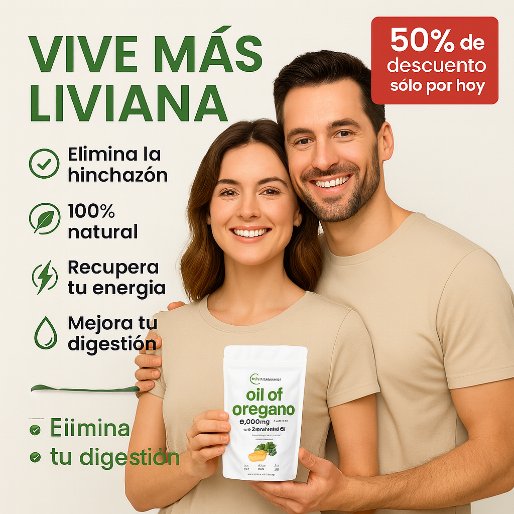 ACEITE DE OREGANO 60 CAP - Elimina la hinchazón y las bajas defensas