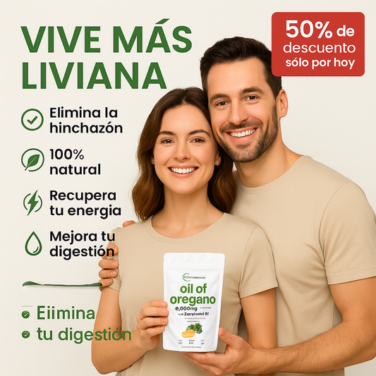 ACEITE DE OREGANO 60 CAP - Elimina la hinchazón y las bajas defensas
