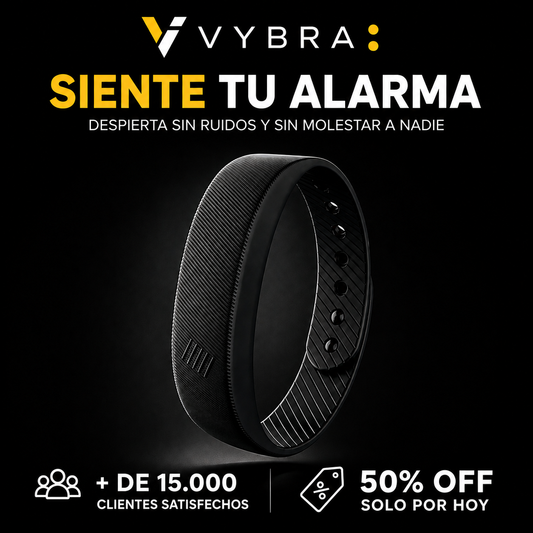 Vybra™: Siente tu alarma. Despierta sin ruidos y sin molestar a nadie.
