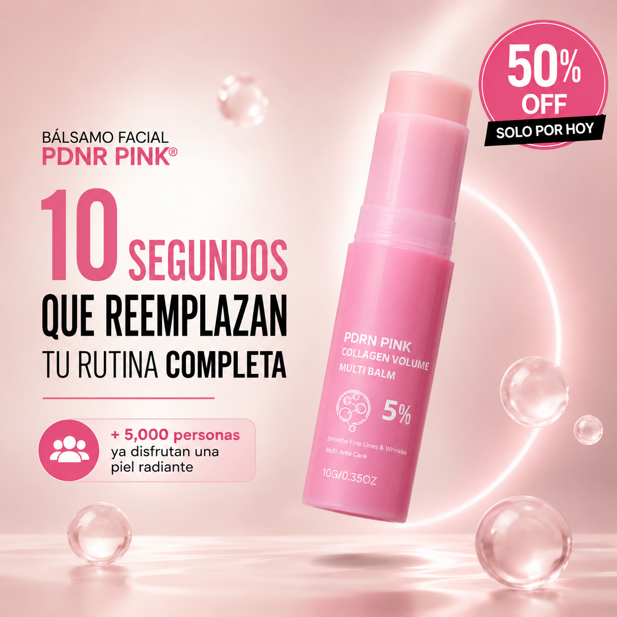 BALSAMO FACIAL PDNR PINK® Deja de gastar en productos que no dan resultados.