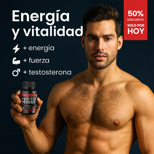 TESTO POWER™ 1000MG 60CAPS - ENERGÍA Y VITALIDAD