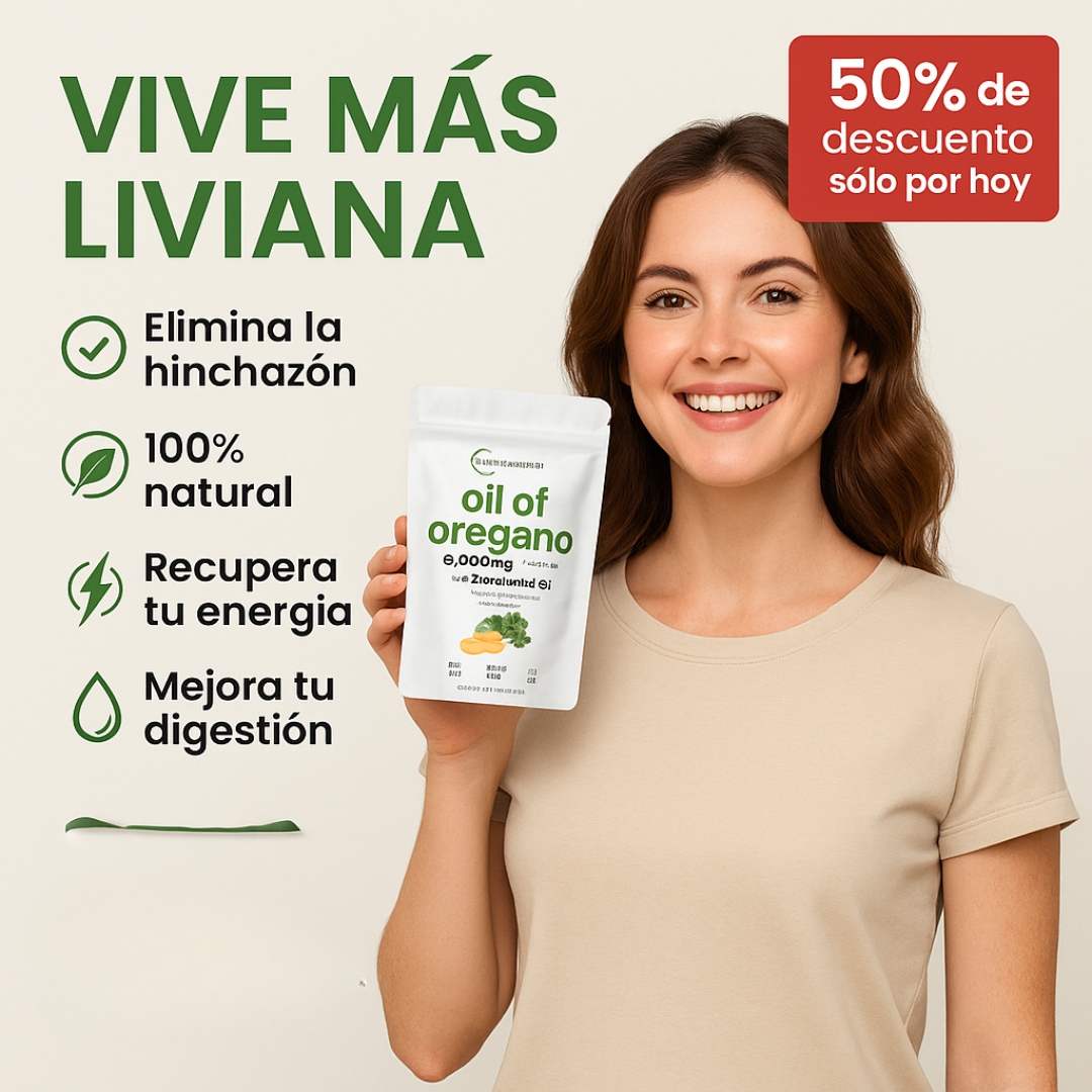 ACEITE DE OREGANO - Elimina la hinchazón y las bajas defensas - Promoción